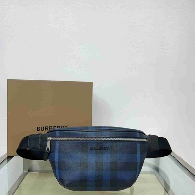 BURBERRY バーチバーン チェック ウエストバッグ メンズ 37.5×17×8cm