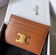 CELINE トリオンフ カードケース カーフレザー レディース 11×8cm