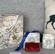 DIOR レディディオール 5スロットカードケース ラムスキン レディース 10.4×7×2cm