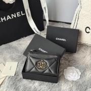 CHANEL ジッピーカードケース ラムスキン レディース 13×9×2cm