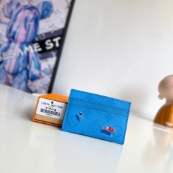 LOUIS VUITTON ダブルカードケース カラードモノグラム キャンバス メンズ 11×7×1.5cm