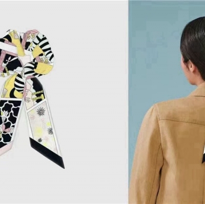 エルメス ヘアバンド シュシュ リボン