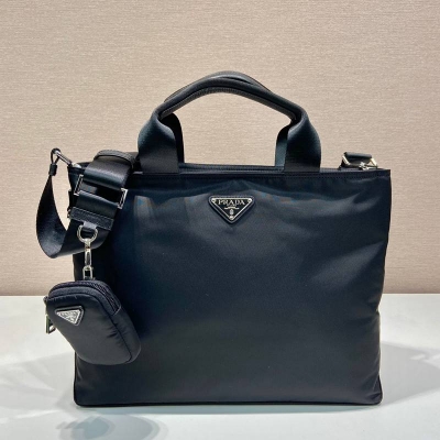 PRADA ブリーフケース リサイクルナイロン ユニセックス 34×26×12cm