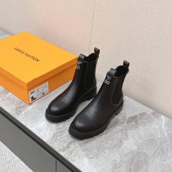 【LOUISVUITTON】マーチンブーツレザーブーツショートブーツレディース