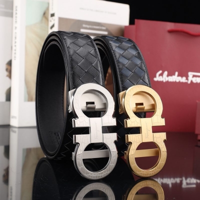 フェラガモ メンズ ベルト 自動バックル 3.5cm