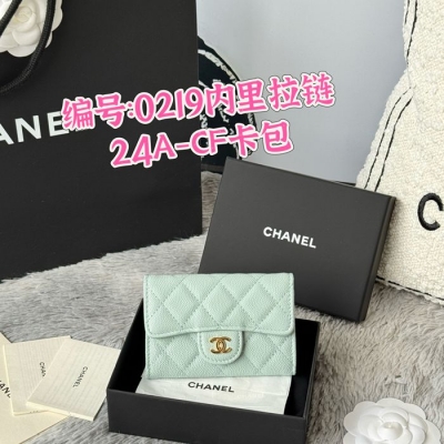CHANEL カードケース カーフレザー レディース 11×8.5×3cm