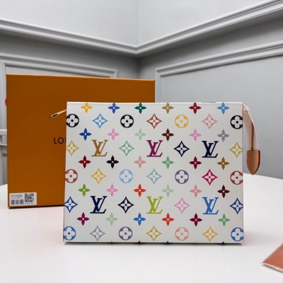 LOUIS VUITTON 化粧ポーチ モノグラム マルチカラー レディース 25×20×5.5cm