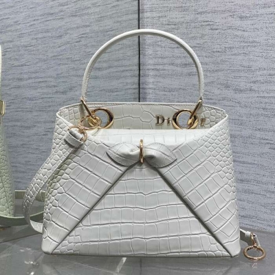 ディオール ハンドバッグ リボン 28×10×22cm