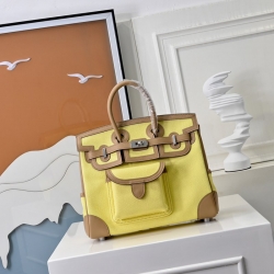 HERMES バーキン 25 カーゴ キャンバス×スウィフト レディース 25×20×13cm