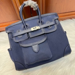 HERMES バーキン 25 カーゴ キャンバス×スウィフト レディース 25×20×13cm