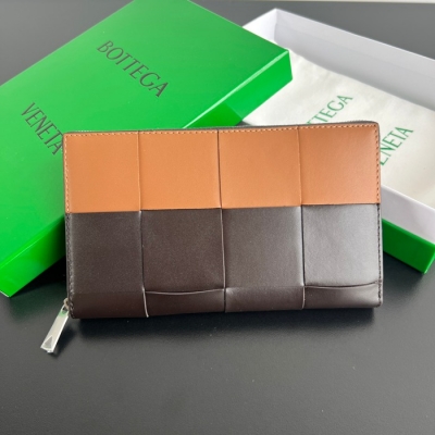 BOTTEGA VENETA イントレチャート ロングウォレット メンズ 19×11.4×2cm
