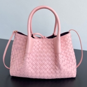 BV トートバッグ レザー ハンドバッグ 編み込み 15×24×12cm