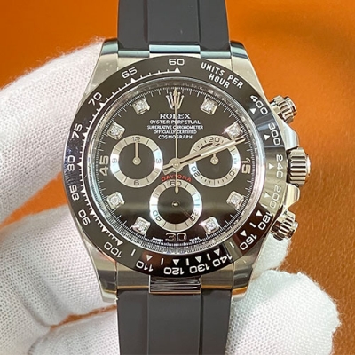 ROLEX 116519LN ブラック8Pダイヤ 4130自動巻き 最高級