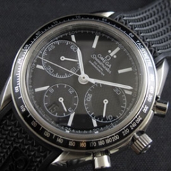 OMEGA スピードマスター 黒文字盤 ラバーバンド メンズ