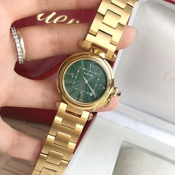 CARTIER パシャ 35mm グリーン 送料無料 優れた品質