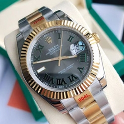 ROLEX 126333 デイトジャスト 41mm グレーグリーンローマ