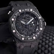 AUDEMARS PIGUET ロイヤルオーク 43mm 全面ダイヤ文字盤 ブラック