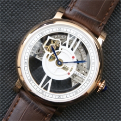 CARTIER パシャ ドゥ ホワイトスケルトン文字盤 ハイランク