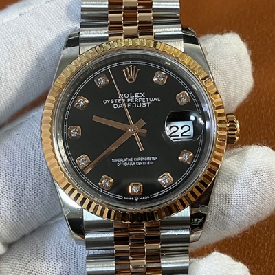 ROLEX M126231 デイトジャスト 36mm ブラック 2836搭載