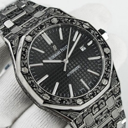 AUDEMARS PIGUET 15400ST Grande Fleurカスタム ロイヤルオーク 43mm ブラック