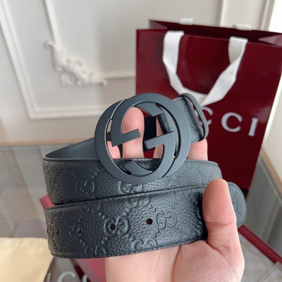 グッチ メンズ ベルト シグネチャー 3.8cm