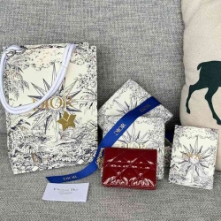 DIOR カードケース カーフレザー レディース 10.5×7.5×2.5cm