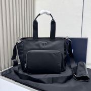 PRADA マザーズバッグ リサイクルナイロン メンズ 35×30×17cm