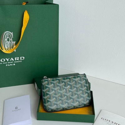 GOYARD ミニクラッチ コットンキャンバス ユニセックス 15×10×2cm