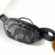 LOUIS VUITTON ラッシュ ウエストバッグ ダモフラージュ キャンバス メンズ 30×15×8cm