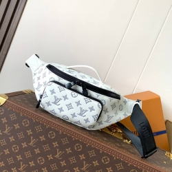 LOUIS VUITTON ラッシュ ウエストバッグ モノグラムシャドウ レザー メンズ 30×15×8cm