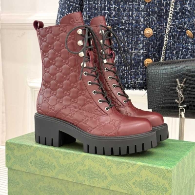 【GUCCI】GGマーチンブーツレディース