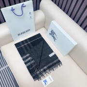 バーバリー クラシックチェック金糸カシミヤスカーフ 168x30cm