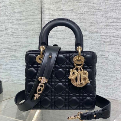 ディオール ハンドバッグ レディディオール 20×cm