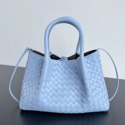 BV トートバッグ レザー ハンドバッグ 編み込み 15×24×12cm