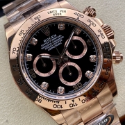 ROLEX 116505G ブラック文字盤 4130搭載 最強コピー