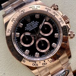 ROLEX 116505G ブラック文字盤 4130搭載 最強コピー