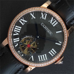 CARTIER ロトンド ドゥ ベゼル全面ダイヤ メンズ時計 彼氏へお勧め