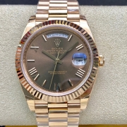 ROLEX 228235 デイデイト 40mm ブラウンローマ 大人気