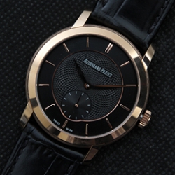 AUDEMARS PIGUET ジュール 手巻き 黒文字盤 14Kピンクゴールド 2年保証