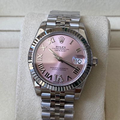 ROLEX M278274 デイトジャスト 31mm ピンクローマ VIダイヤ 人気