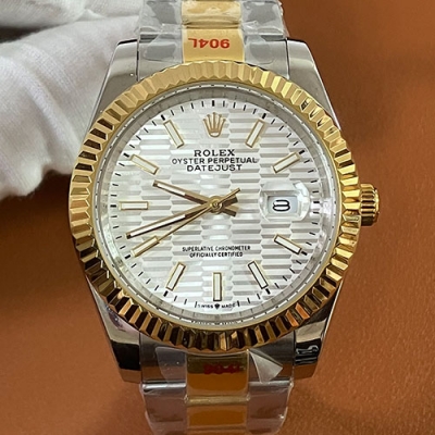 ROLEX 126333 デイトジャスト 41mm グレー デンフルーテッド n級