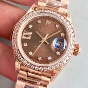 ROLEX 279381RBR デイトジャスト 31mm チョコレート IXダイヤ