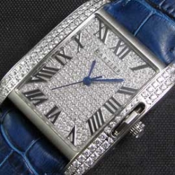 CARTIER タンクアングレーズ クォーツ搭載