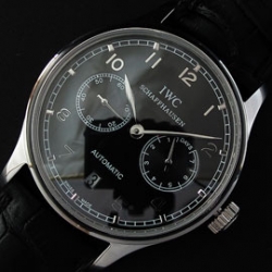 IWC ポルトギーゼ ブラック文字盤 自動巻き 優秀店舗
