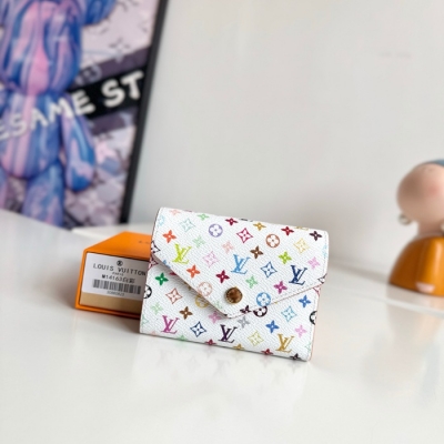 LOUIS VUITTON ヴィクトリーヌ ウォレット モノグラム マルチカラー レディース 12.5×9.5×2.5cm