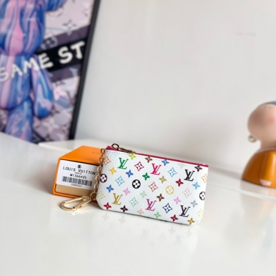 LOUIS VUITTON ポシェット クレ モノグラム マルチカラー レディース 12×7×1.5cm