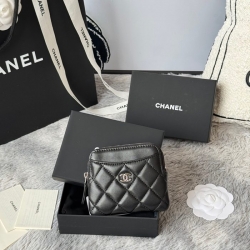 CHANEL コインパース ラムスキン レディース 11×9.5×1.5cm