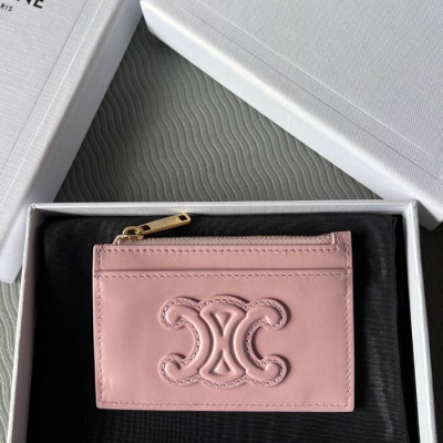 CELINE ジッピーカードケース カーフレザー レディース 11×7.5×2cm