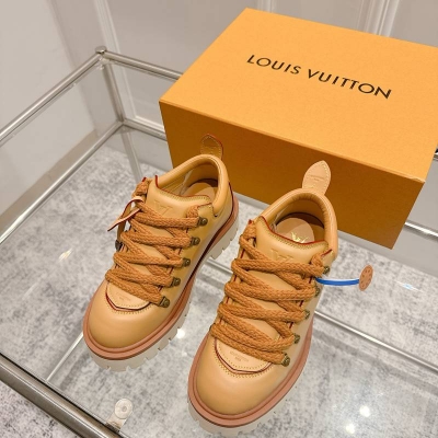 【LOUISVUITTON】リミックス登山ブーツレザーブーツ厚底ブーツメンズレディース