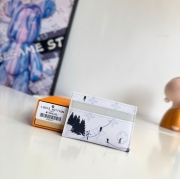 LOUIS VUITTON ダブルカードケース カラードモノグラム キャンバス メンズ 11×7×1.5cm